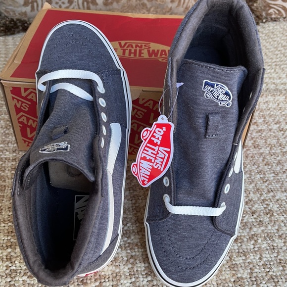 Vans Sk8-Hi Jersey Grey/Snow White WMNS - Picture 12 of 16